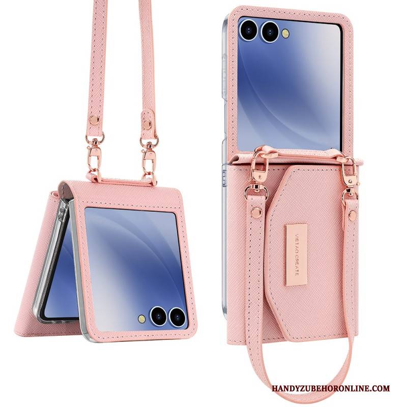 Hülle Samsung Galaxy Z Flip 7 Geldbörse & Schultergurt