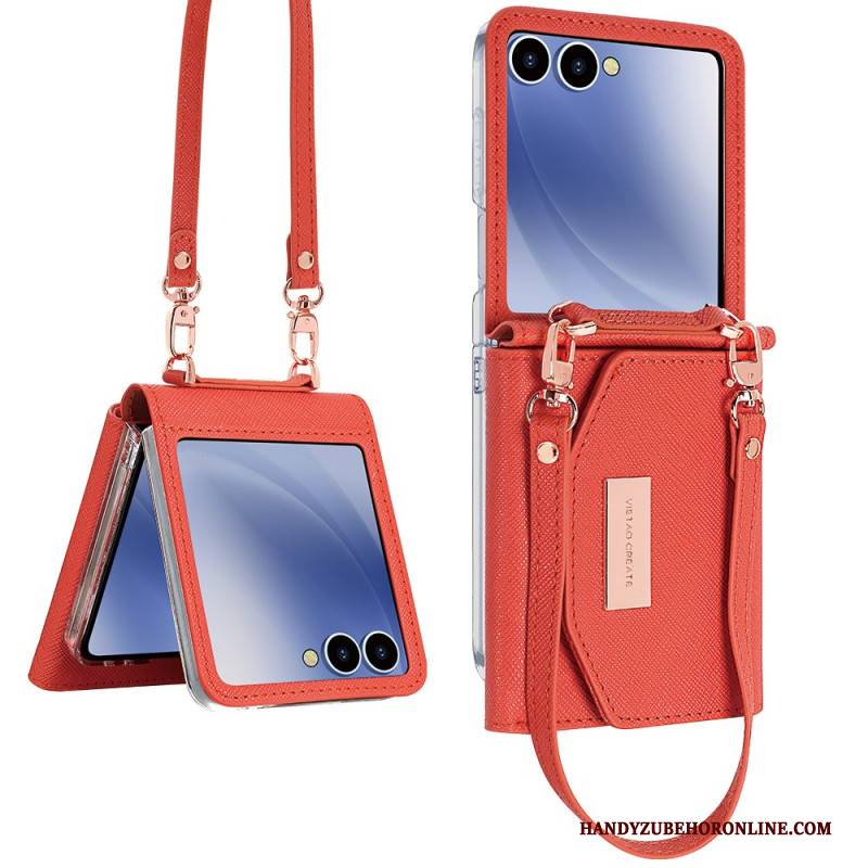Hülle Samsung Galaxy Z Flip 7 Geldbörse & Schultergurt