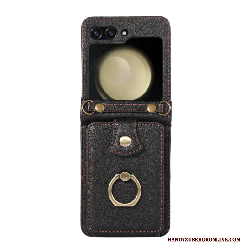 Hülle Samsung Galaxy Z Flip 7 Handyhülle Kartenetui Und Schultergurt