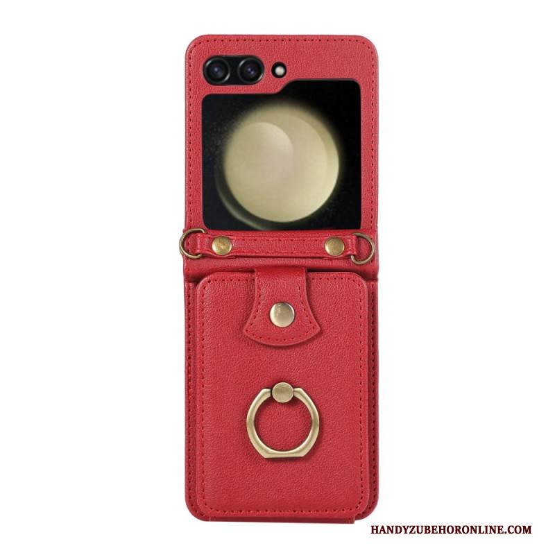 Hülle Samsung Galaxy Z Flip 7 Handyhülle Kartenetui Und Schultergurt