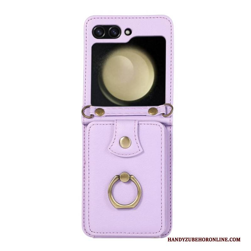 Hülle Samsung Galaxy Z Flip 7 Handyhülle Kartenetui Und Schultergurt