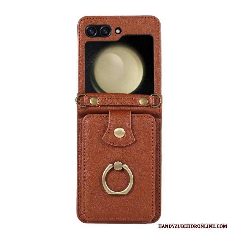 Hülle Samsung Galaxy Z Flip 7 Handyhülle Kartenetui Und Schultergurt