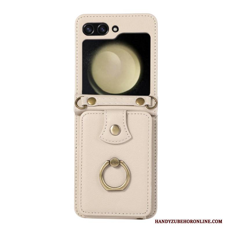 Hülle Samsung Galaxy Z Flip 7 Handyhülle Kartenetui Und Schultergurt