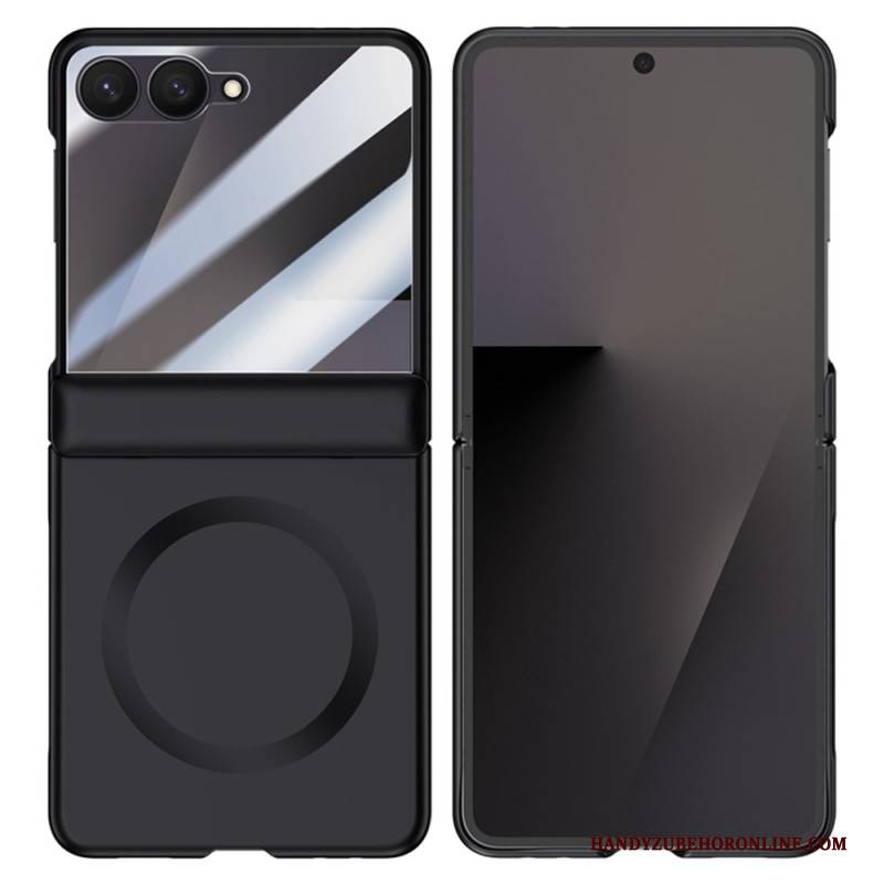 Hülle Samsung Galaxy Z Flip 7 Handyhülle Magnetisch Mit Metalleffekt