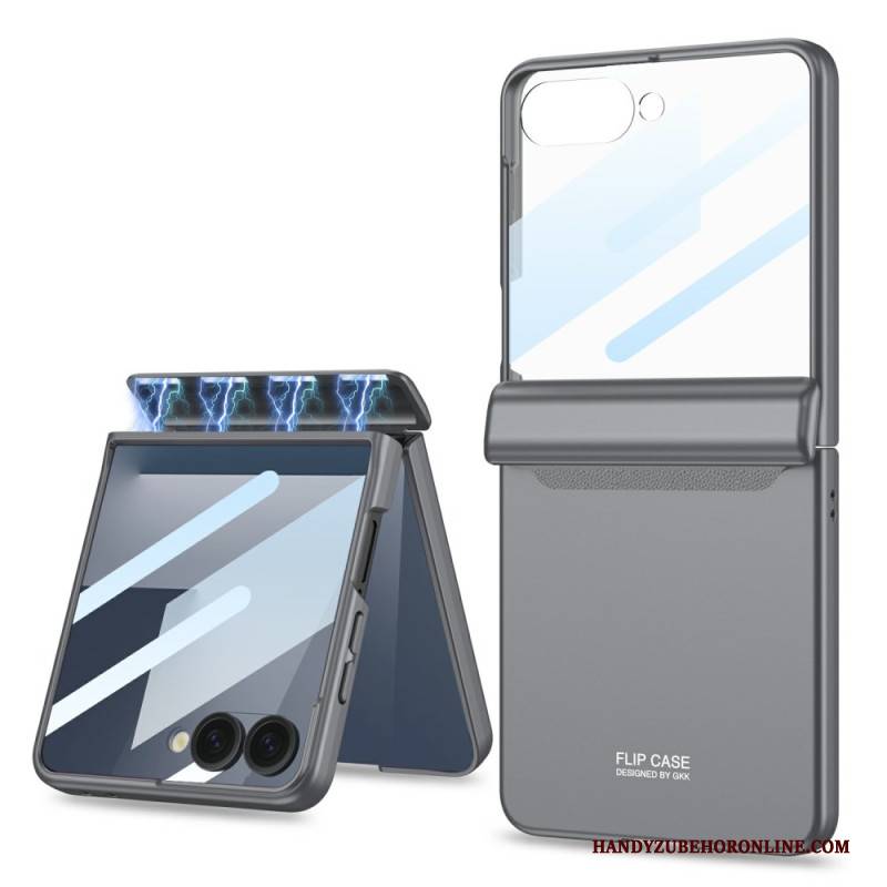 Hülle Samsung Galaxy Z Flip 7 Handyhülle Magnetischer Scharnierschutz Und Displayschutz