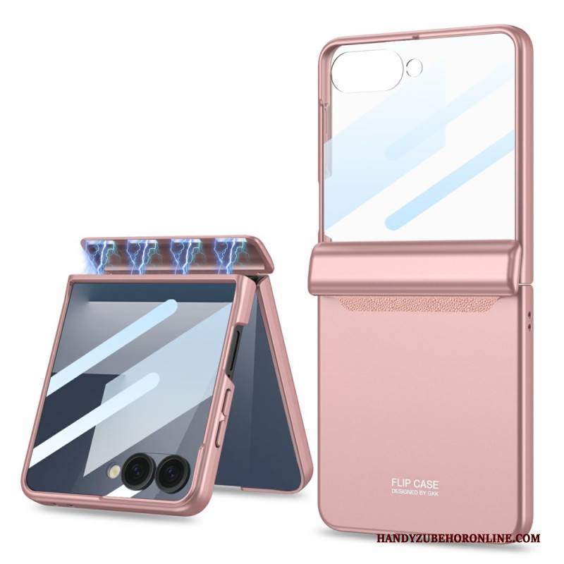 Hülle Samsung Galaxy Z Flip 7 Handyhülle Magnetischer Scharnierschutz Und Displayschutz