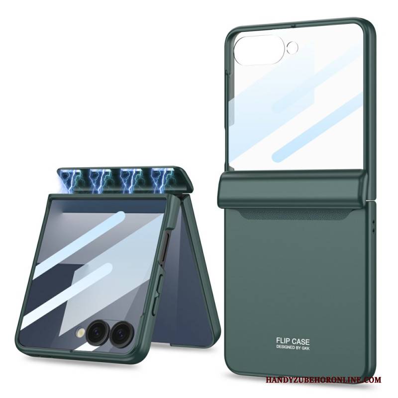 Hülle Samsung Galaxy Z Flip 7 Handyhülle Magnetischer Scharnierschutz Und Displayschutz