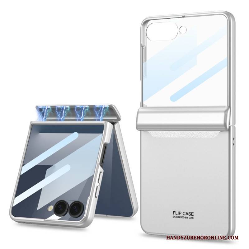 Hülle Samsung Galaxy Z Flip 7 Handyhülle Magnetischer Scharnierschutz Und Displayschutz