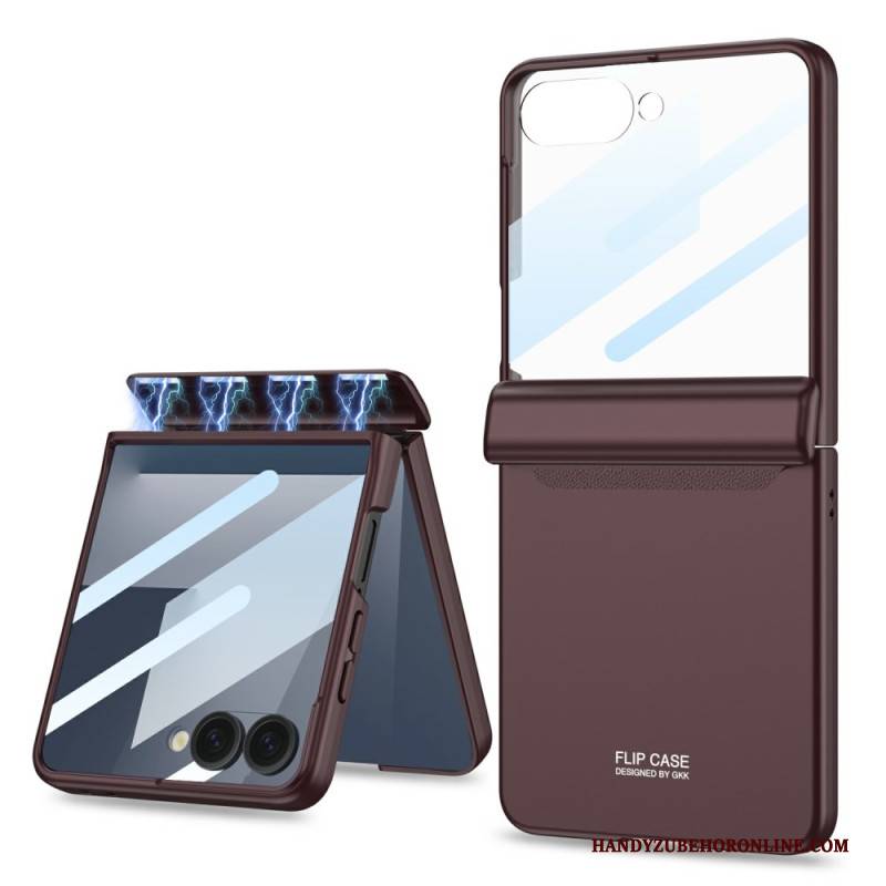 Hülle Samsung Galaxy Z Flip 7 Handyhülle Magnetischer Scharnierschutz Und Displayschutz