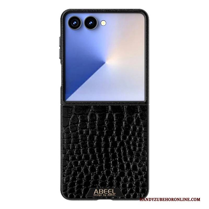 Hülle Samsung Galaxy Z Flip 7 Handyhülle Magsafe-kompatible Krokodilstruktur (abeel)