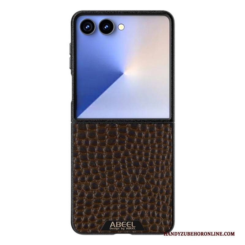 Hülle Samsung Galaxy Z Flip 7 Handyhülle Magsafe-kompatible Krokodilstruktur (abeel)