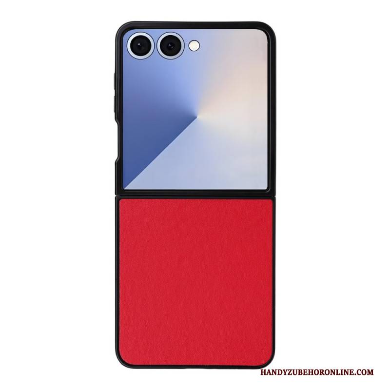 Hülle Samsung Galaxy Z Flip 7 Handyhülle Monochrome Lederoptik