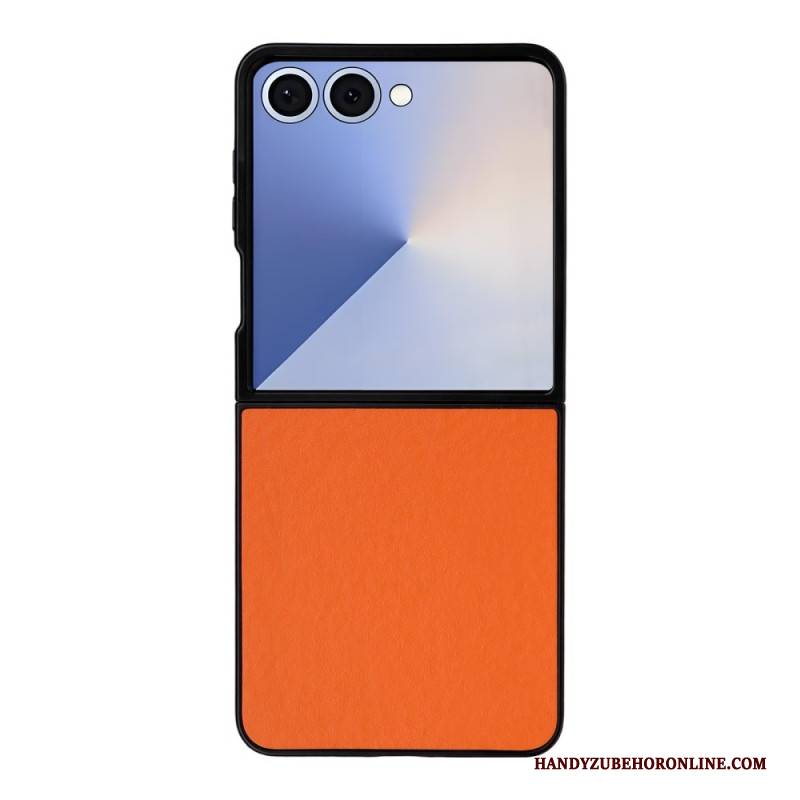 Hülle Samsung Galaxy Z Flip 7 Handyhülle Monochrome Lederoptik