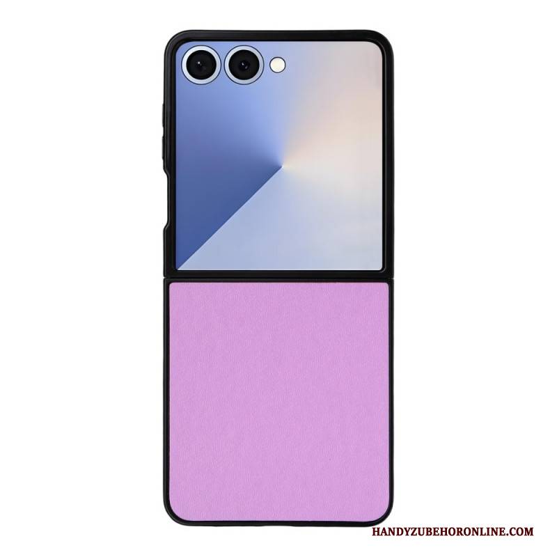 Hülle Samsung Galaxy Z Flip 7 Handyhülle Monochrome Lederoptik