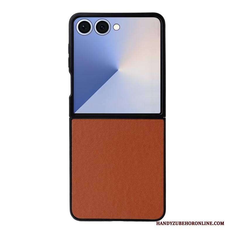 Hülle Samsung Galaxy Z Flip 7 Handyhülle Monochrome Lederoptik