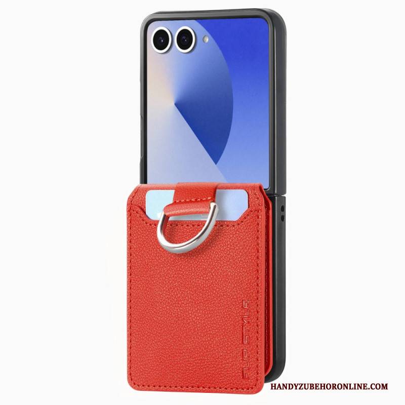 Hülle Samsung Galaxy Z Flip 7 Handyhülle Premium-kartenetui Und Halter
