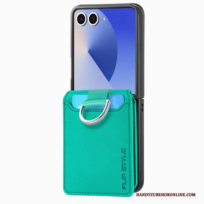 Hülle Samsung Galaxy Z Flip 7 Handyhülle Premium-kartenetui Und Halter