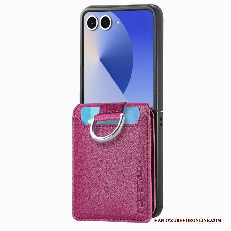 Hülle Samsung Galaxy Z Flip 7 Handyhülle Premium-kartenetui Und Halter