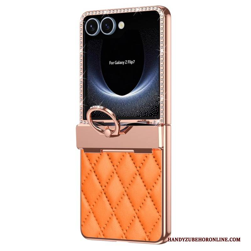 Hülle Samsung Galaxy Z Flip 7 Handyhülle Ringhalter Und Rückseitige Displayschutzfolie
