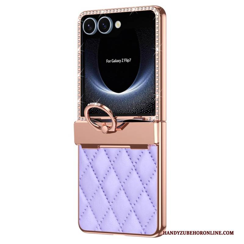 Hülle Samsung Galaxy Z Flip 7 Handyhülle Ringhalter Und Rückseitige Displayschutzfolie