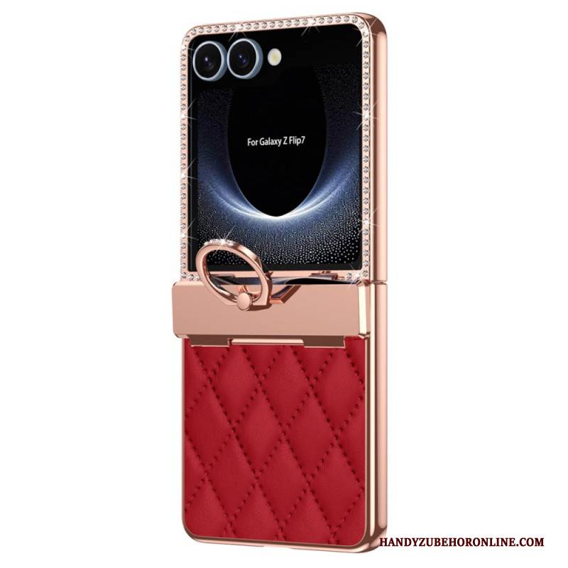 Hülle Samsung Galaxy Z Flip 7 Handyhülle Ringhalter Und Rückseitige Displayschutzfolie