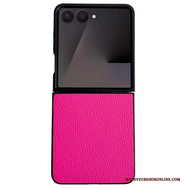 Hülle Samsung Galaxy Z Flip 7 Handyhülle Strukturierte Lederoptik