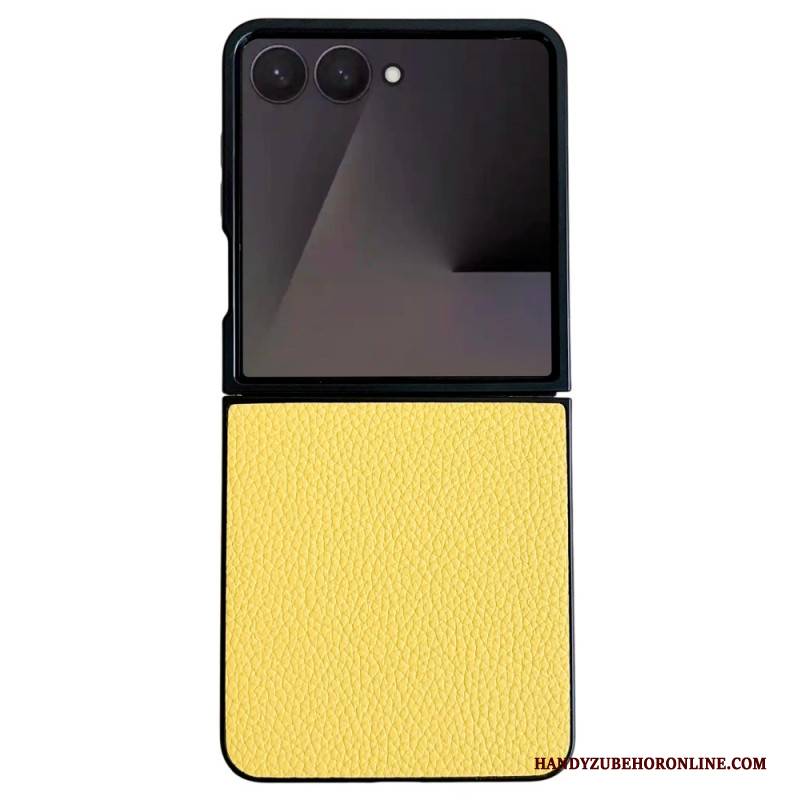 Hülle Samsung Galaxy Z Flip 7 Handyhülle Strukturierte Lederoptik