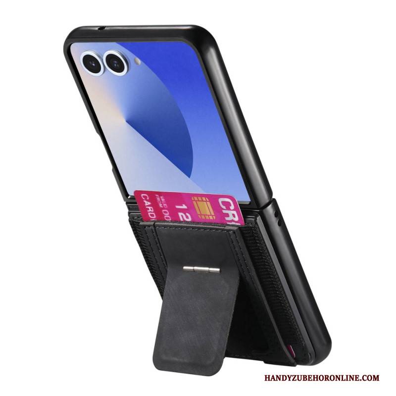 Hülle Samsung Galaxy Z Flip 7 Kartenetui Und Halter Im Retro-stil