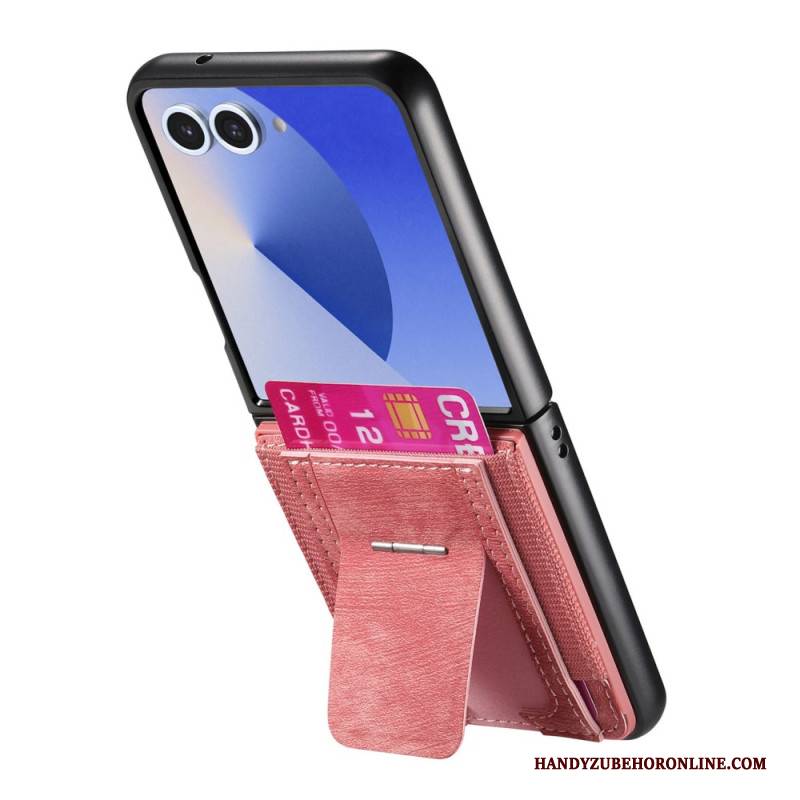 Hülle Samsung Galaxy Z Flip 7 Kartenetui Und Halter Im Retro-stil