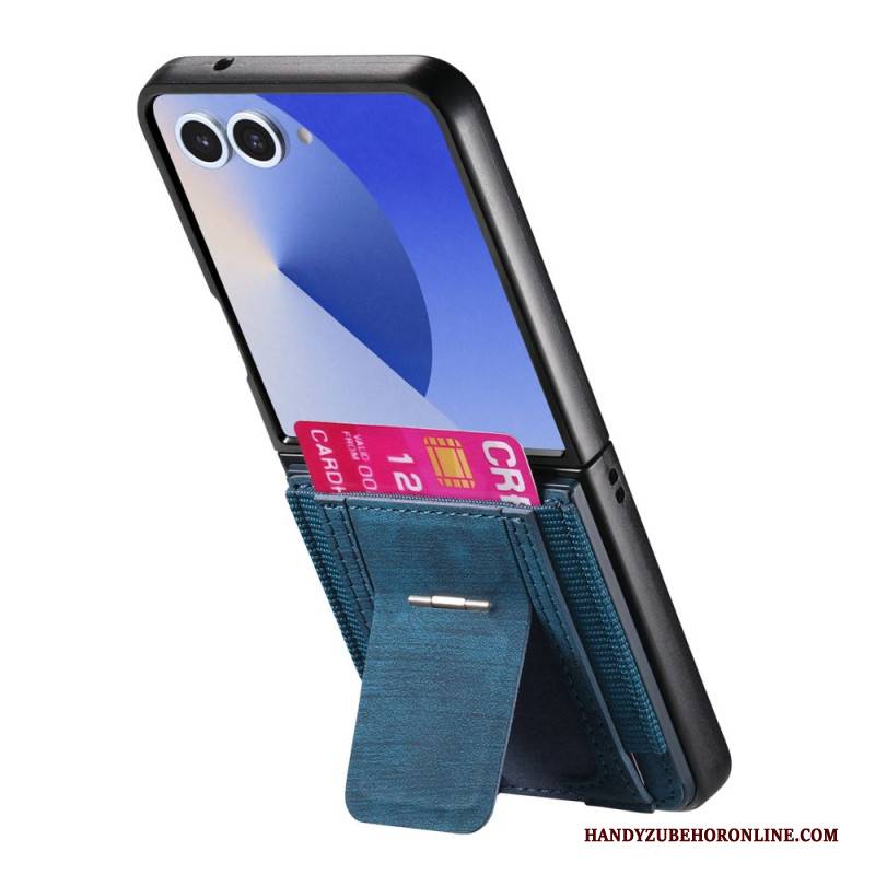 Hülle Samsung Galaxy Z Flip 7 Kartenetui Und Halter Im Retro-stil