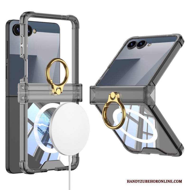 Hülle Samsung Galaxy Z Flip 7 Magnet-charm Mit Ringhalter