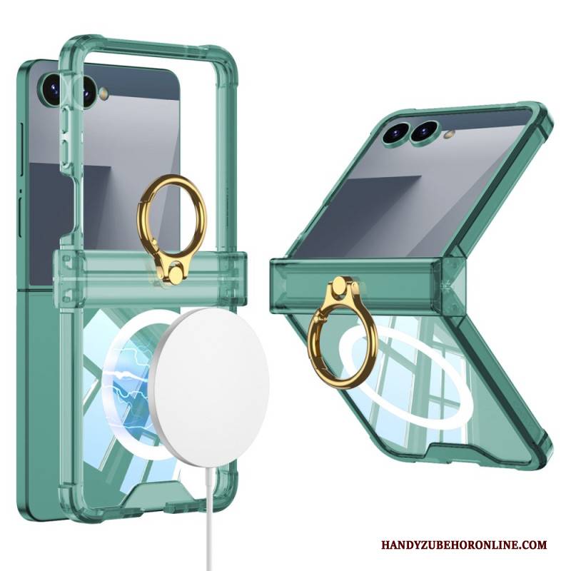 Hülle Samsung Galaxy Z Flip 7 Magnet-charm Mit Ringhalter