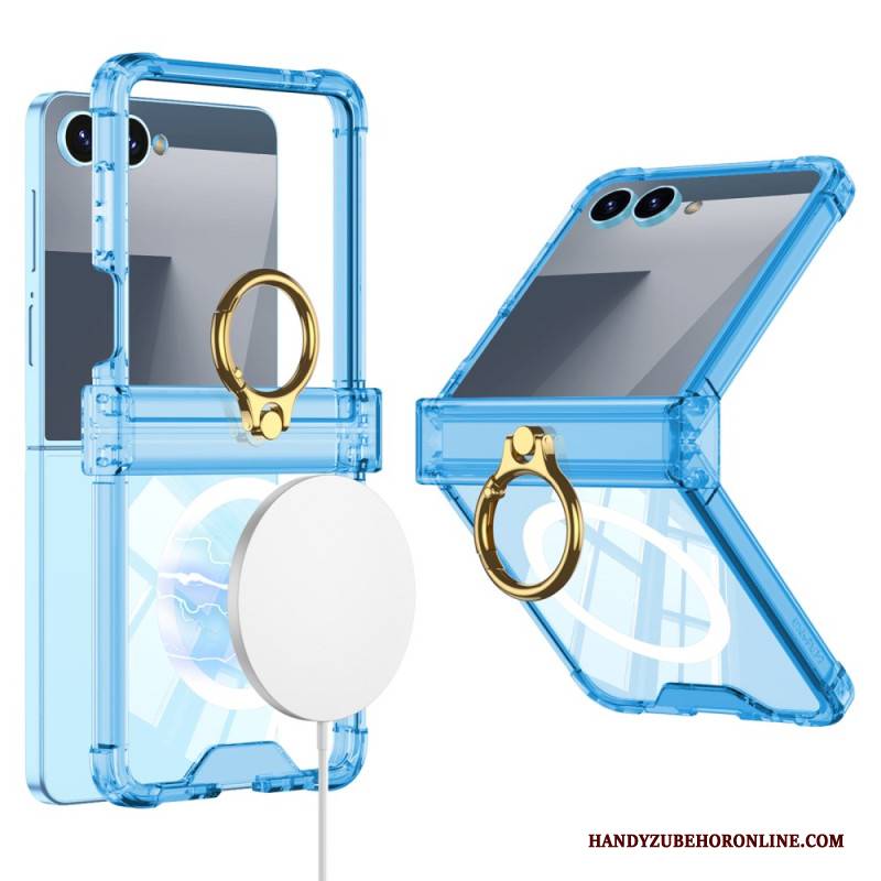 Hülle Samsung Galaxy Z Flip 7 Magnet-charm Mit Ringhalter