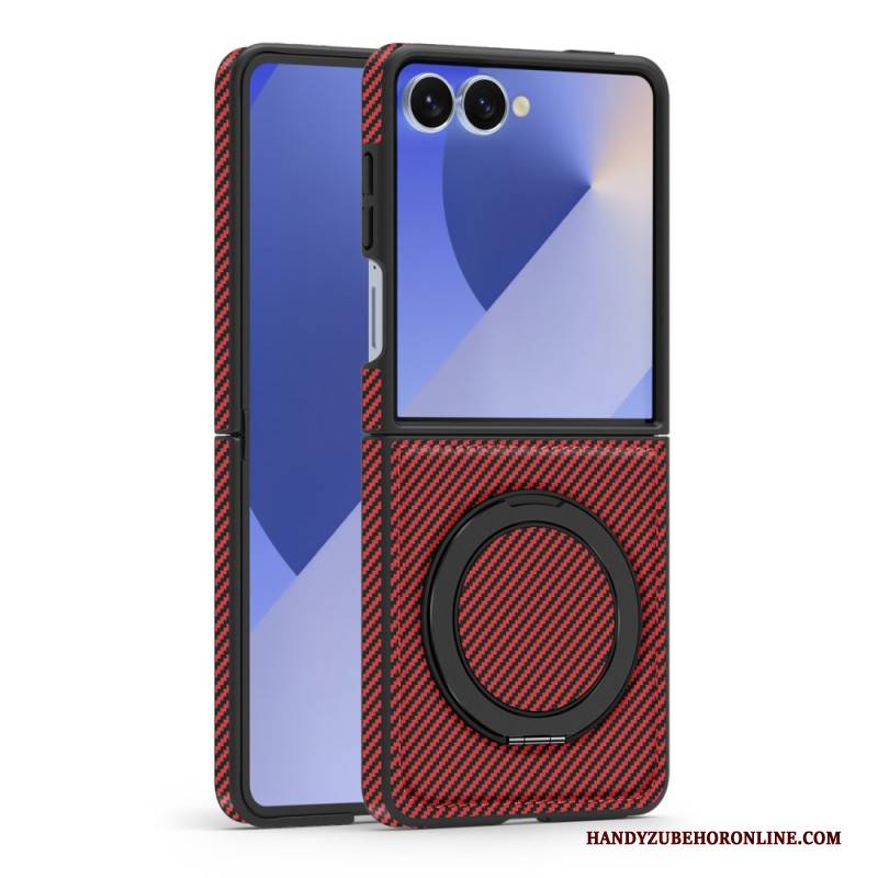 Hülle Samsung Galaxy Z Flip 7 Magnetische Kohlefaser