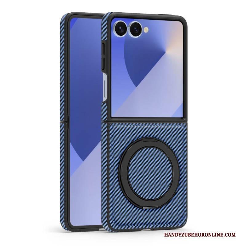 Hülle Samsung Galaxy Z Flip 7 Magnetische Kohlefaser
