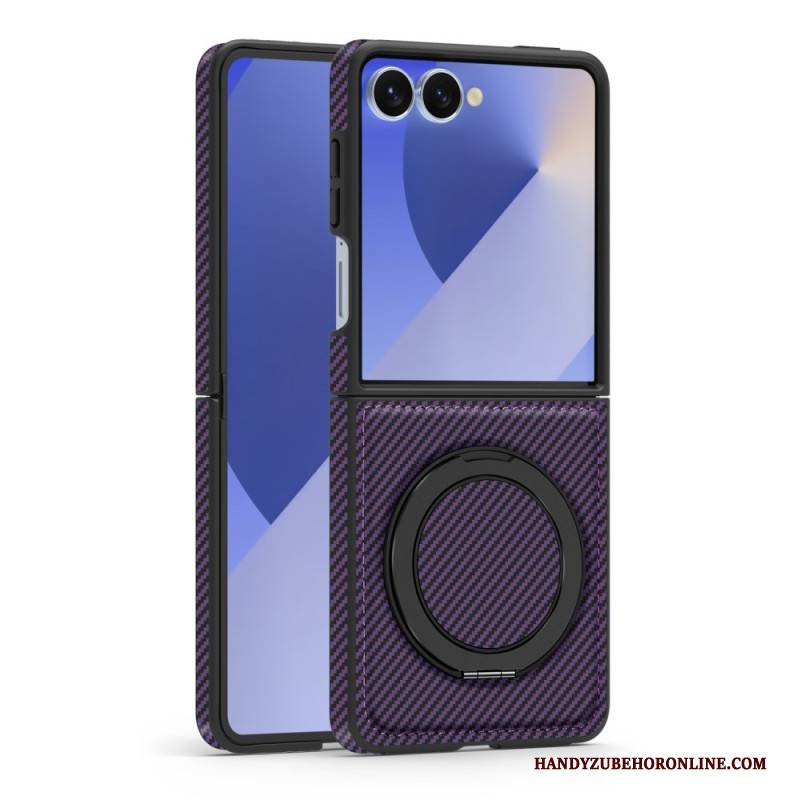 Hülle Samsung Galaxy Z Flip 7 Magnetische Kohlefaser