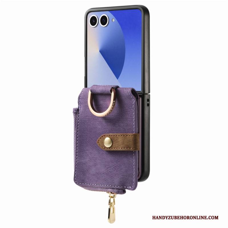 Hülle Samsung Galaxy Z Flip 7 Reißverschlusstasche Und Kartenhalter