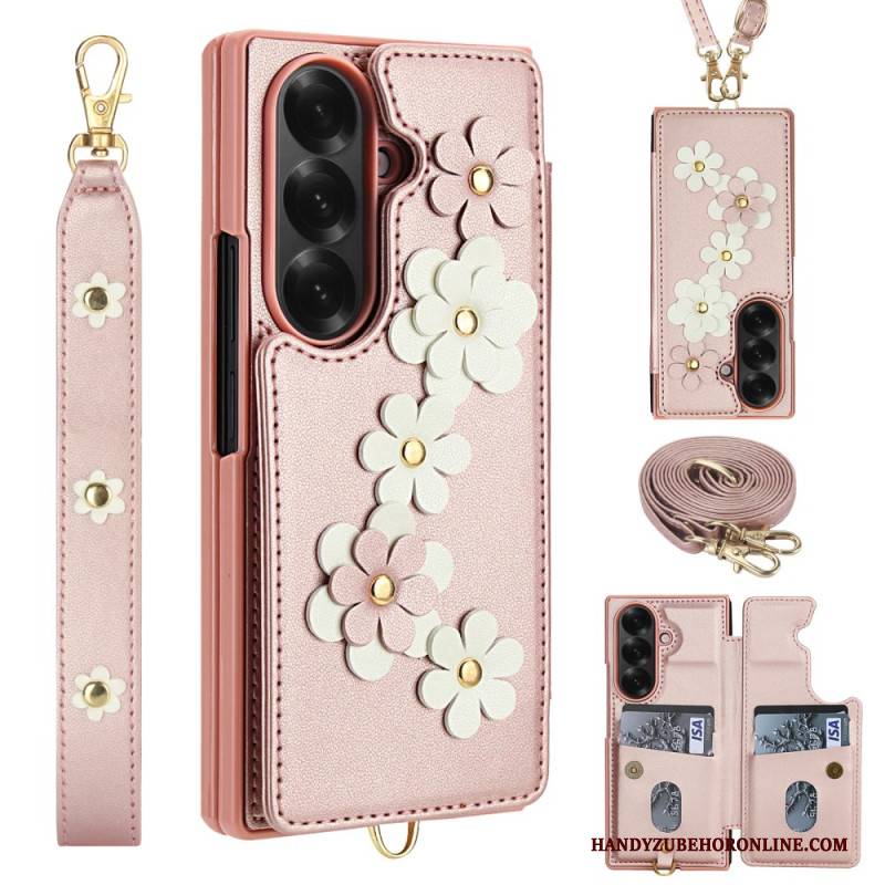 Hülle Samsung Galaxy Z Fold 7 3d-blumen-kartenhalter Und Ständer