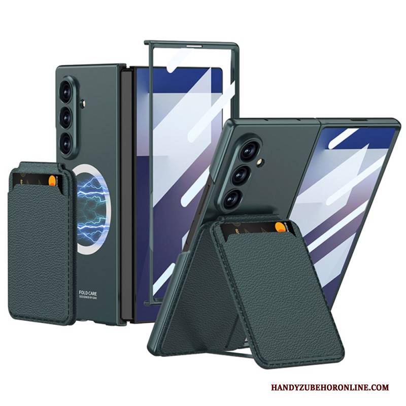 Hülle Samsung Galaxy Z Fold 7 Abnehmbarer Kartenhalter Und Integrierter Ständer