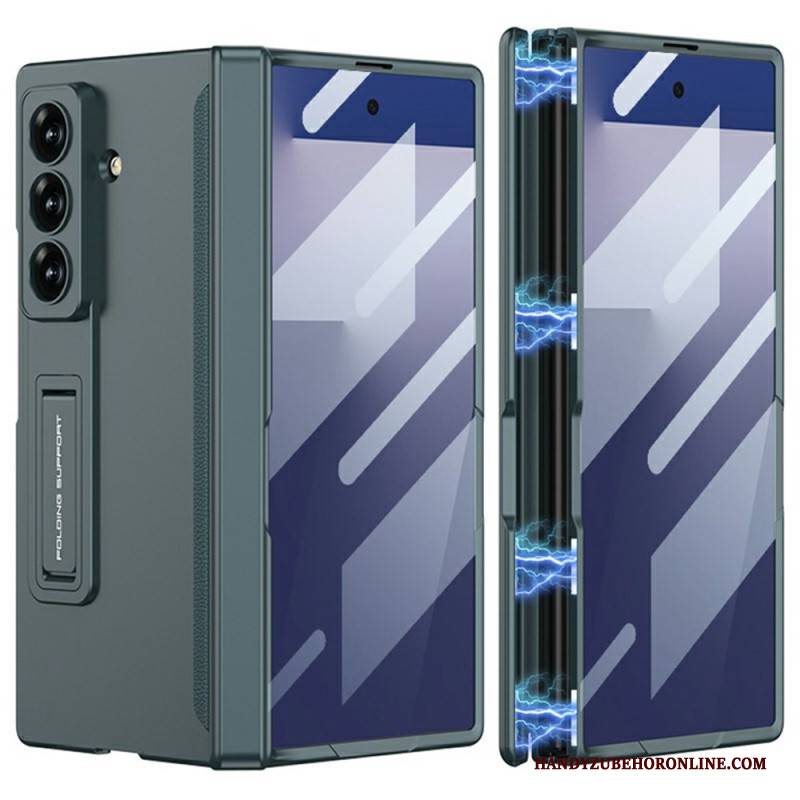 Hülle Samsung Galaxy Z Fold 7 Handyhülle Displayschutzfolie Und Magnetischer Ständer