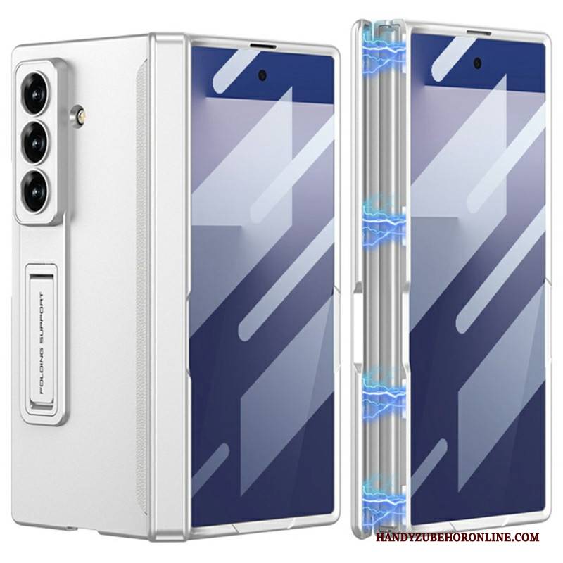 Hülle Samsung Galaxy Z Fold 7 Handyhülle Displayschutzfolie Und Magnetischer Ständer