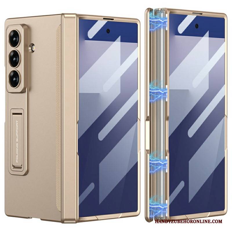 Hülle Samsung Galaxy Z Fold 7 Handyhülle Displayschutzfolie Und Magnetischer Ständer