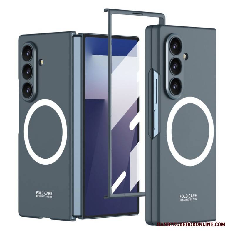Hülle Samsung Galaxy Z Fold 7 Handyhülle Magnetisch Mit Displayschutzfolie Aus Gehärtetem Glas