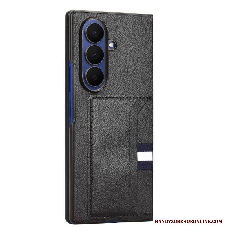 Hülle Samsung Galaxy Z Fold 7 Litschi-textur Mit Kartenhalter