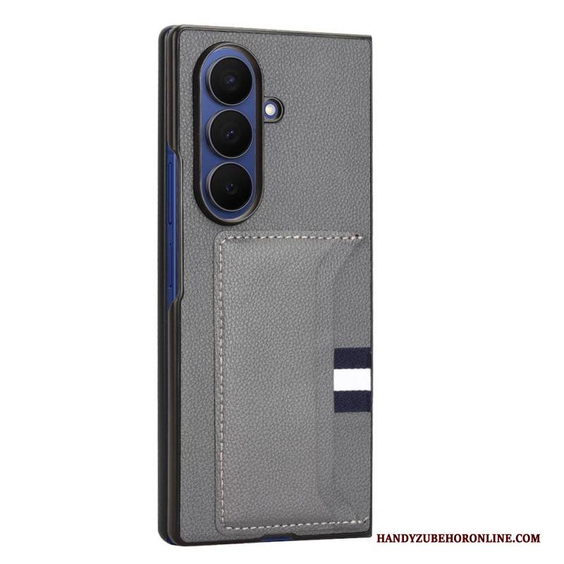 Hülle Samsung Galaxy Z Fold 7 Litschi-textur Mit Kartenhalter