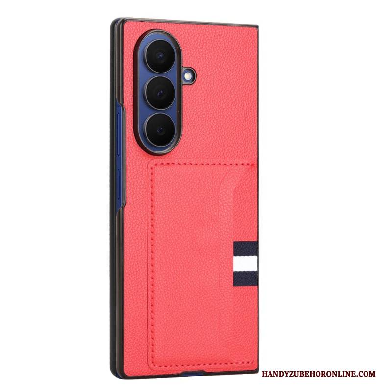 Hülle Samsung Galaxy Z Fold 7 Litschi-textur Mit Kartenhalter