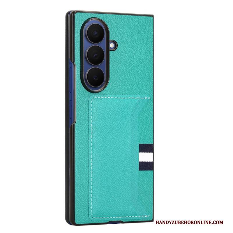 Hülle Samsung Galaxy Z Fold 7 Litschi-textur Mit Kartenhalter