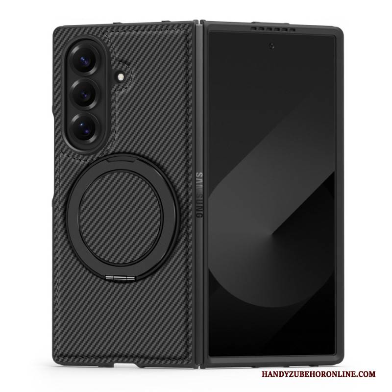 Hülle Samsung Galaxy Z Fold 7 Magnetische Strukturierte Kohlefaser