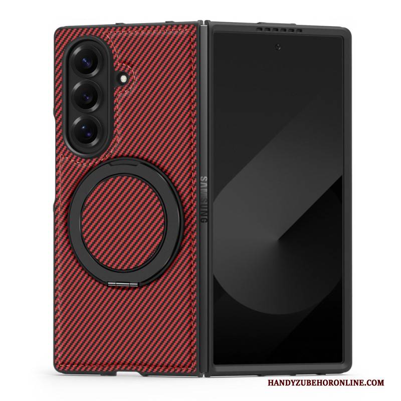 Hülle Samsung Galaxy Z Fold 7 Magnetische Strukturierte Kohlefaser