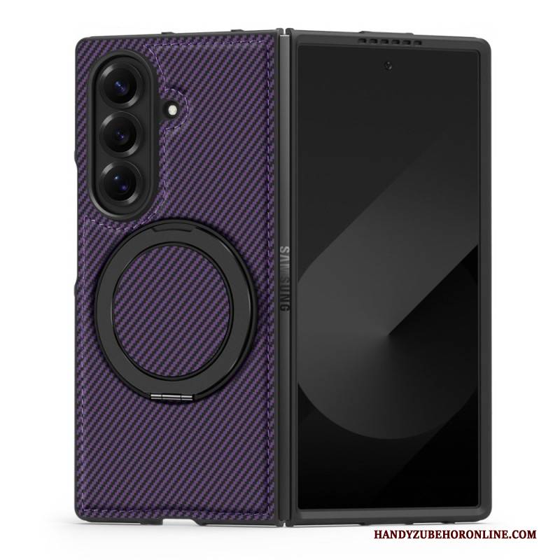 Hülle Samsung Galaxy Z Fold 7 Magnetische Strukturierte Kohlefaser